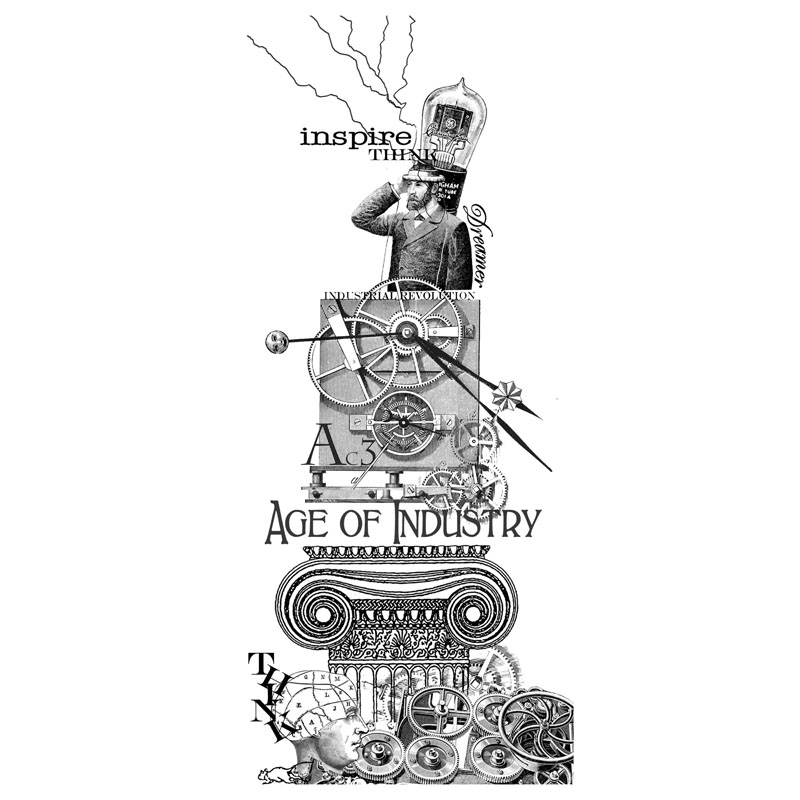 #2293 - Industry Tower - Steampunk/Collage